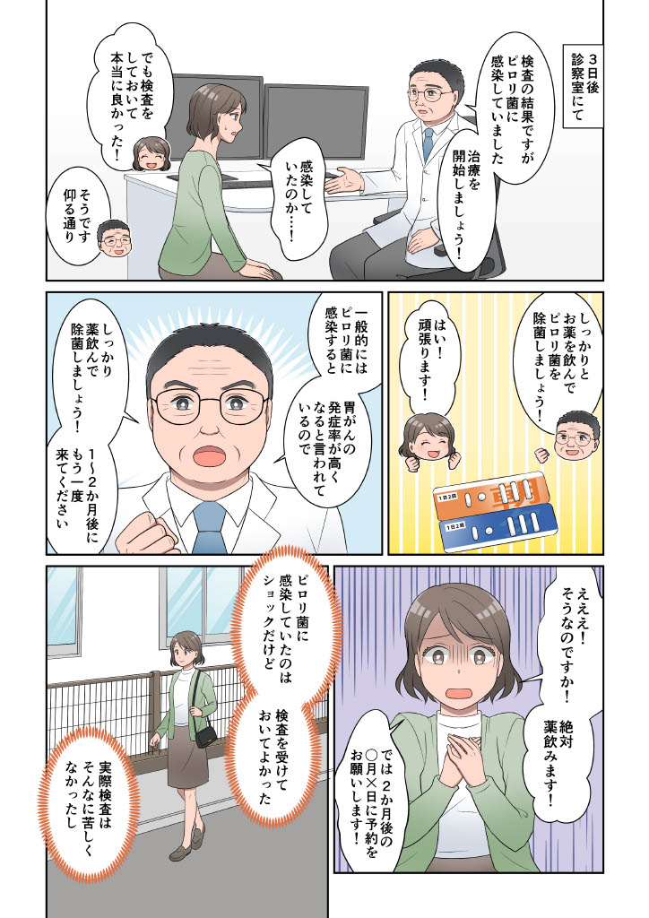 漫画でわかる胃カメラ検査