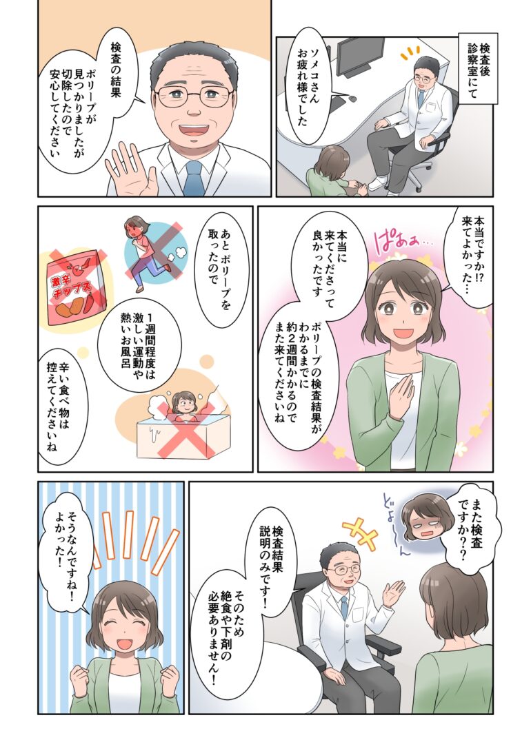 漫画でわかる大腸カメラ検査